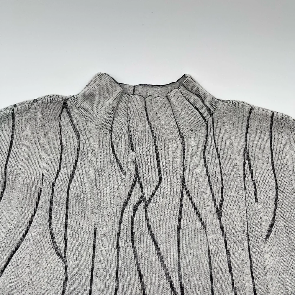 Nic + Zoe Women's Knit Sweater Tunic Mock Neck Long Sleeve Size XL New - Picture 6 of 13